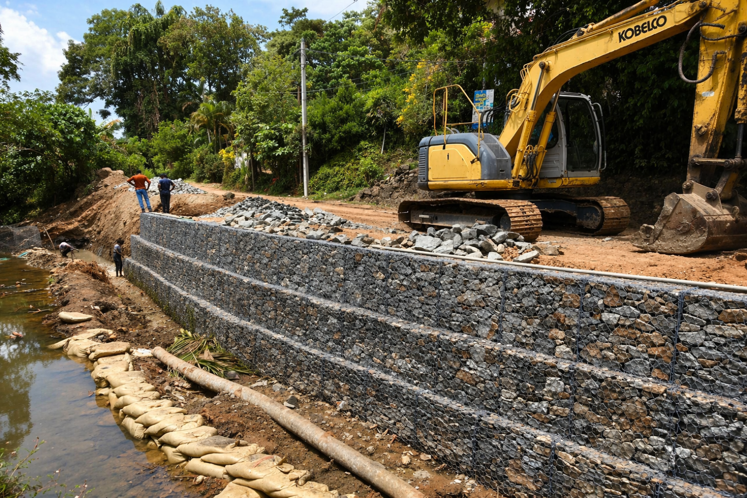 Galle - Holuwagoda Gabion Wall